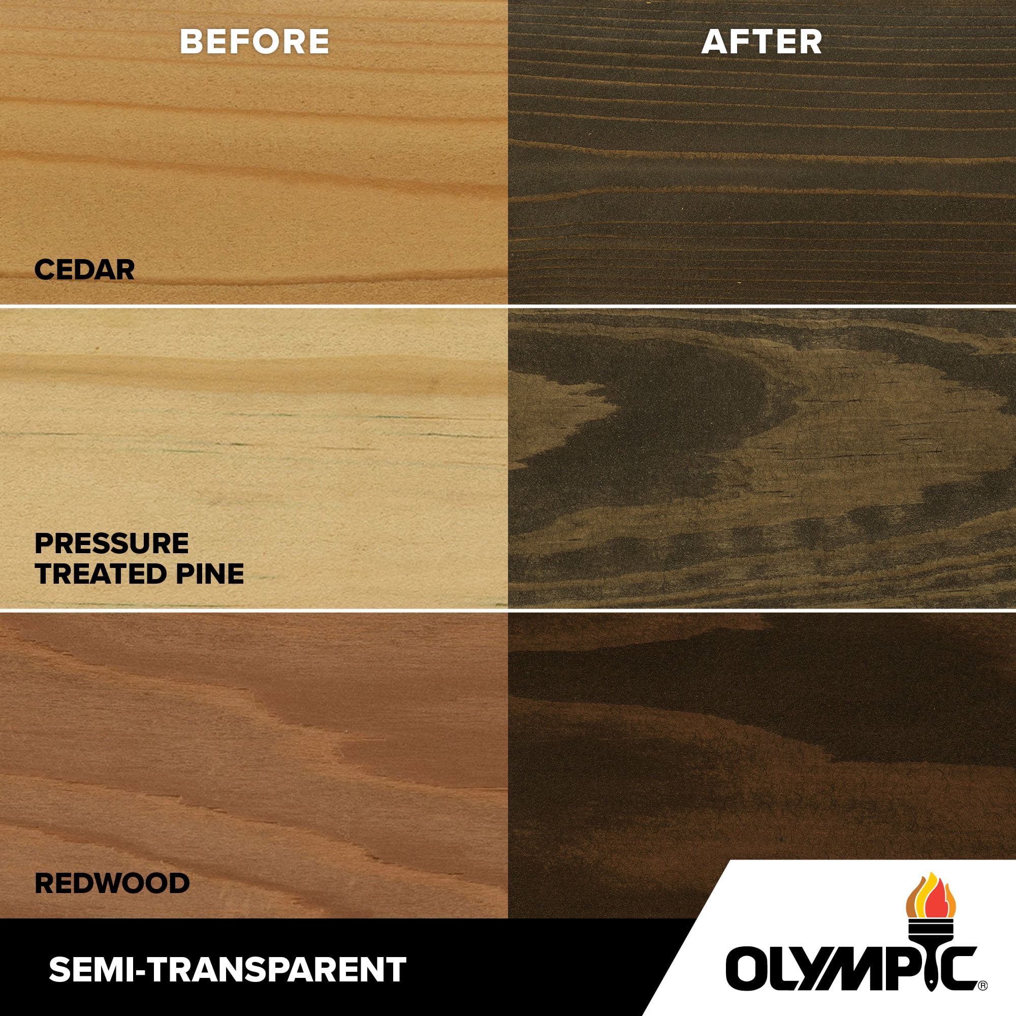 Olympic Maximum 5 Gallons ST-2014 Ebony Semi-Transparent