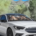 thumbnail image 3 of Binienty Funny Cow Print Car Front Windshield Sun Shade Visor Suv Window Folding Block Cover 2-Piece Foldable Sunshield for Vehicle Cars SUV Auto Interior Decor, 3 of 8