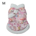 thumbnail image 2 of Ropa de perro espesar ropa mascota lindo traje tang chino año nuevo estilo invierno calidez disfraces traje traje pomeranian maltés m fan flor rosa Inevent PT000713-04, 2 of 7