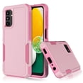thumbnail image 3 of Case for Galaxy A13 5G, 2 in 1 Heavy Duty Armor Shockproof Tough Hybrid Dual Layer Rubber Drop Protection Soft Bumper Rugged Protective Phone Cover Case for Samsung Galaxy A13 5G -Pink, 3 of 8