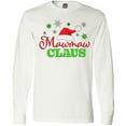 thumbnail image 3 of Inktastic Mawmaw Claus with Christmas Santa Hat and Snowflakes Long Sleeve T-Shirt, 3 of 5