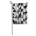 thumbnail image 1 of JSDART Gray Geometric Black and White Triangle Pattern Abstract Grey Diamond Garden Flag Decorative Flag House Banner 12x18 inch, 1 of 2