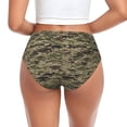 thumbnail image 3 of Womens Underwear - No Show Seamless Underwear for Women, Camo Green Soft Stretch Women's Panties, Hipster Ladies Panties Breathable Bikini Underwear Briefs, 3 of 6