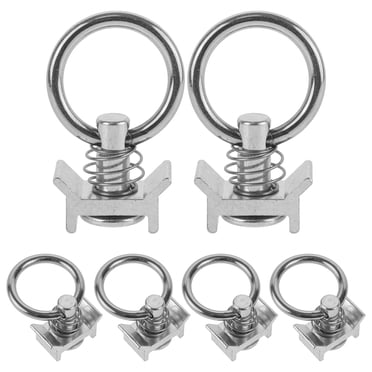 OULII 6pcs Sturdy Single Fitting O shaped Ring for Hanging Objects in Stainless Steel Material
