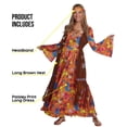 thumbnail image 2 of Vestido hippie largo Costume Morph para mujer y talla XL de los 70, 2 of 5