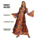 thumbnail image 2 of Vestido hippie largo Costume Morph para mujer y talla XL de los 70, 2 of 5