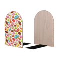 thumbnail image 2 of Naloa Color Donut 2 Pcs Bookend Large Capacity Office Book Ends for Home Office Library School Study Decoration, 2 of 8