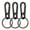 Black, variant on Metal Keychains Keyring Key Chain Ring Clip Holder Organizer for Home Car Keys Key Finder Women Men