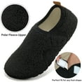 thumbnail image 3 of Ecetana Slippers for Women Fuzzy Slippers Warm Slip On House Sock Shoes with Hook Loop, 3 of 6