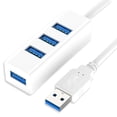 thumbnail image 1 of 1pc USB 2.0 Hi-Speed 4-Port Splitter Hub For PC Notebook UK Black/White, 1 of 8