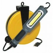 Lumapro Cord Reel w/Lamp,LED,50ft,18AWG,120VAC 436G99