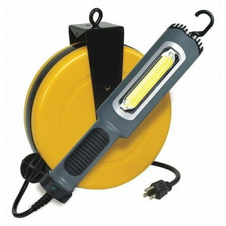 Lumapro Cord Reel w/Lamp,LED,50ft,18AWG,120VAC 436G99