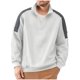 thumbnail image 1 of pstuiky manga larga para hombre, Sudadera con capucha de polar de manga larga y cremallera de un cuarto de color liso para hombre tops de invierno para hombre m, 1 of 8