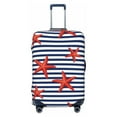 thumbnail image 2 of Goofa Starfish Navy Blue Stripe Pattern Luggage Covers For Suitcase,Suitcase Cover Protector Fit 18-32 Inch Luggage-Medium, 2 of 9