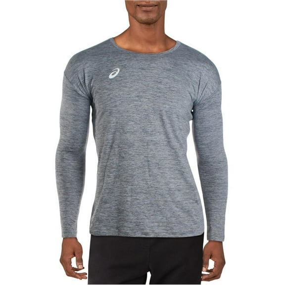 ASICS Mens Hitter Graphic T-Shirt, Grey, Small