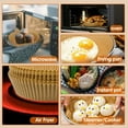 thumbnail image 4 of M Buder Round Air Fryer Parchment Paper, Food Grade Baking Paper for Air Fryer, 105 Pcs, 4 of 4