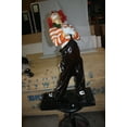 thumbnail image 3 of Nifao Standing clown with flowers - Bronze Statue – Home Office Decor Sculpture, 21"L x 10.5"W x 38"H, 3 of 12