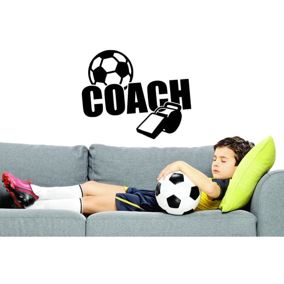 Wall Design Pieces Soccer Coach Ball Whistle 16x24"