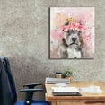 thumbnail image 3 of Epic Graffiti 'Flower Crown Pit Bull' by Furbaby Affiliates, Canvas Wall Art, 26"x30", 3 of 8