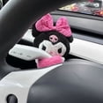 thumbnail image 5 of Sanrioed-muñeco de peluche Kuromi de dibujos animados para coche, limpiaparabrisas, señal de giro, espejo retrovisor decorativo para coche, colgante, accesorios de Interior Kawaii, 5 of 5