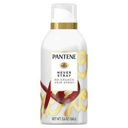 Pantene Sulfate Free Never Stray No Crunch Hair Spray for Shiny Hair w/ Bamboo & Silk, 5.6 (Best Way To Get Shiny Hair)