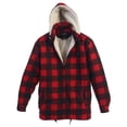 thumbnail image 1 of Gioberti Mens Sherpa Lined Flannel Jacket with Removable Hood, 1 of 1
