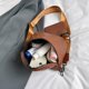 thumbnail image 2 of Riñonera con estampado tejido Bolso Mujer Fanny Pack Trenza Satchel con Correa para Guitarra Desplazamientos Marrón, 2 of 8