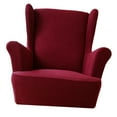 thumbnail image 2 of Abbracc Sofa Covers Seat Removable Stretch Spandex Protective Covers for Wing Arm, Sofa Red, 2 of 9