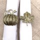thumbnail image 1 of 12 piezas de acción de gracias Vintage calabaza hoja de arce servilletero anillo botón servilletero, 1 of 5