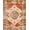 Rust Orange Red Cream, Pattern 16, variant on ODIKA 8'x10' Washable Area Rug Durable, Non-Slip Orange Fall Boho Vintage Terracotta Farmhouse Medallion Design with Floral Scroll for Living Room, Under Sectional, Family