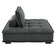 thumbnail image 3 of Modway Saunter Tufted Fabric Armless Chair in Gray, 3 of 9