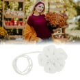 thumbnail image 4 of Unique Bargains Flower Adjustable Waist Belt for Fashionable Outfits White, 4 of 5