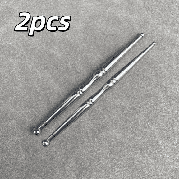 2 Pack Stainless Steel Massage Wand, Dual Head Acupressure Pen 12.8cm Trigger Point Tool, Reflexology Body Face Massager for Muscle Pain Relief Deep Tissue