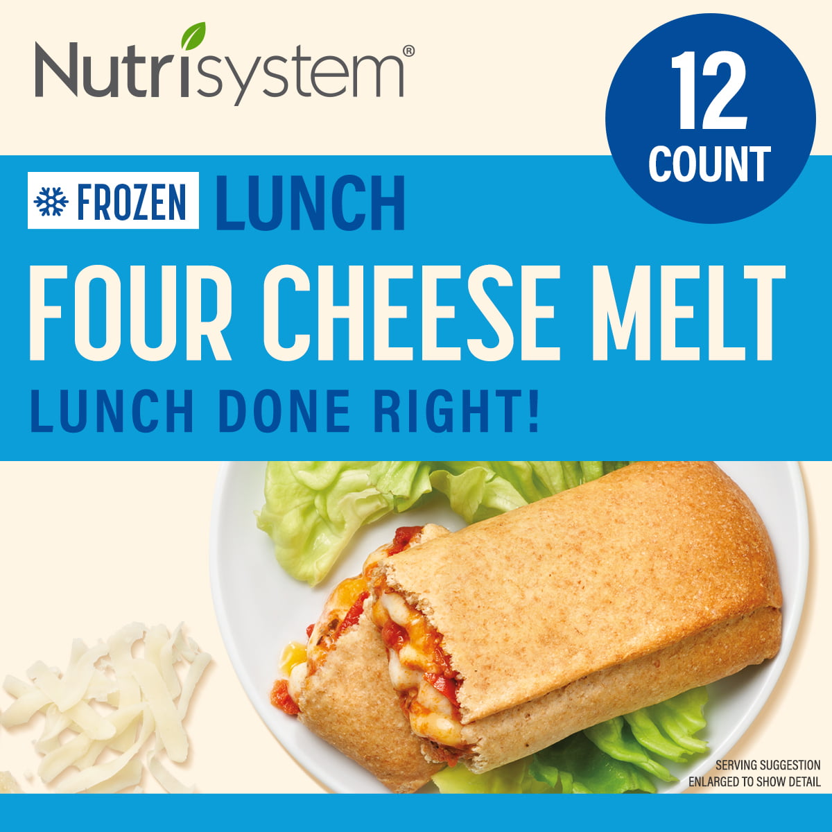 Nutrisystem Frozen Four Cheese Lunch Melt, 4.0 Oz, 12 Count - Walmart.com