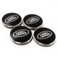 thumbnail image 1 of Tapas centrales de rueda Land Rover negras, insignias de cubo de 63mm, 4 Uds. Para Evoque Defender Discovery Sport Velar Freelander, 1 of 1