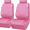 Solid pink, variant on CAR GRAND Bling Car Seat Covers Front Pair, Shining Rhinestone Diamond Waterproof Faux Leather, Universal Fit Automotive Glitter Crystal Sparkle Strips for Cute Women Girl, black
