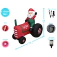 thumbnail image 2 of Tractor inflable de Santa Claus de 1,6 m con luces LED, 2 of 4