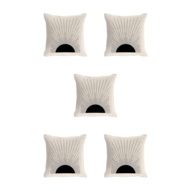 Transemion Throw Pillows Cover Soft And Durable For Home Decoration Easy To Clean Polyester Cushion Cover Pillow Cover Fit W0134-3 5Set