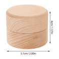 thumbnail image 2 of Miangastore Baby Tooth Holder Wooden Teeth Keepsake Box Baby Tooth Collection Box Fetal Hair Container, 2 of 8