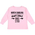 thumbnail image 3 of Inktastic North Carolina Awesome Since 1789 Boys or Girls Long Sleeve Toddler T-Shirt, 3 of 5