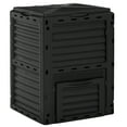 thumbnail image 1 of Outsunny Garden Compost Bin Large Outdoor Compost Container 80 Gallon Fast Creation of Fertile Soil Aerating Compost Box, Easy Assembly, Black, 1 of 10