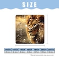 thumbnail image 2 of 10 Inch Wall Clock Battery Operated Square Clock for Office, Kitchen, Outdoor, Living Room,Lion Stormy Sky Vintage Beautiful, 2 of 4