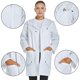 thumbnail image 5 of Bata de laboratorio VOGRYE Professional para mujer y hombre, color blanco (S), 5 of 6
