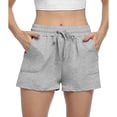 thumbnail image 6 of Women's High Waist Sport Shorts Solid Color Loose Fit Short Pants, 6 of 9