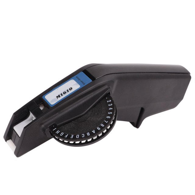 Embossing Label Maker, High Sharpness Clear Number Letter Premium ABS One Hand Operation Manual Label Printer For Label Black,Red