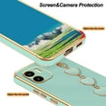 thumbnail image 5 of Compatible with Redmi A2 Case Silicone with Love Heart Chain, Ultra Slim Soft Xiaomi Redmi A2 Phone Case Shockproof Bumper Protective Cases for Women (Green), 5 of 13