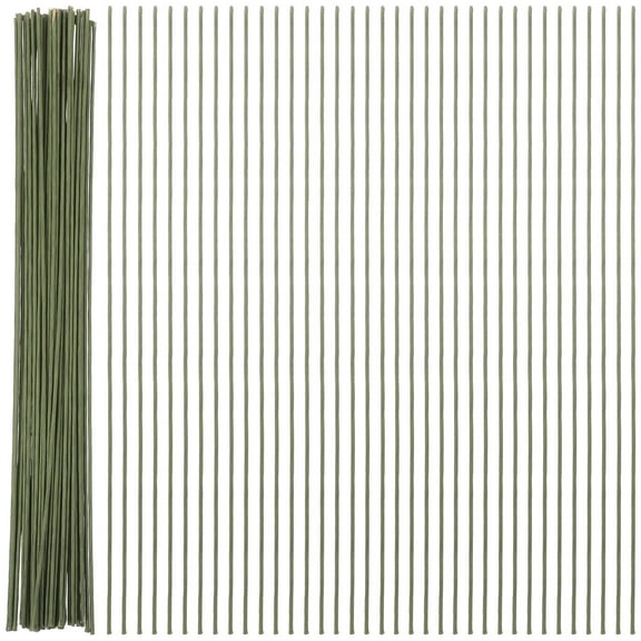 OFFIGAM 200 Pcs Floral Picks with Iron Wire for Flower Stems and Home Decor, 15.7 Inches