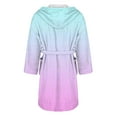 thumbnail image 5 of MEICHEN Plush Robes for Women Women's Fleece Plush Robe Long Warm Plush Bathrobe Loungewear Jacket Printed Comfort Robe Women's Robes, 5 of 5