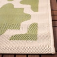 thumbnail image 5 of SAFAVIEH Courtyard Amanda Geometric Indoor/Outdoor Area Rug, Green/Beige, 9' x 12', 5 of 10