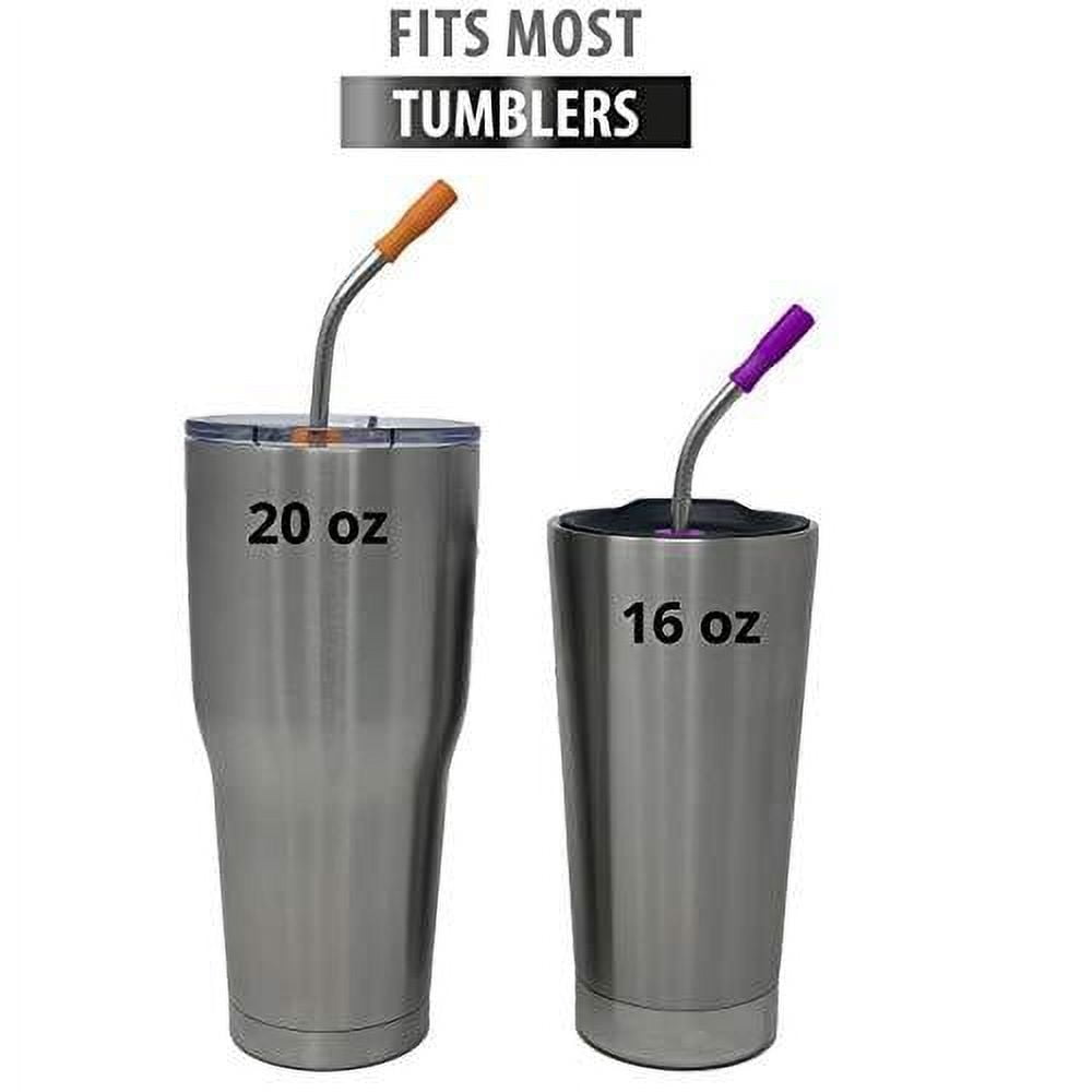 Stainless Steel Straws With Silicone Drinking Tips! by DIYSELF 